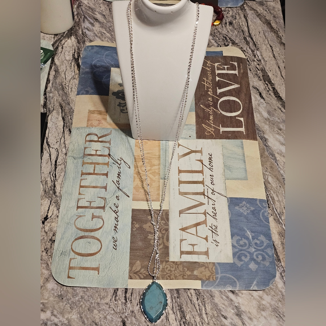 Style Co Silver Tone Pendant Necklace 11$